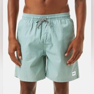 Katin Poolside Volley Shorts in Blue Surf (sea green) Swim Truck Baggies M
